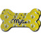 Buzzing Bee Ceramic Dog Ornament - Front & Back w/ Name or Text