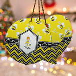 Buzzing Bee Ceramic Ornament w/ Name or Text