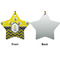 Buzzing Bee Ceramic Flat Ornament - Star Front & Back (APPROVAL)