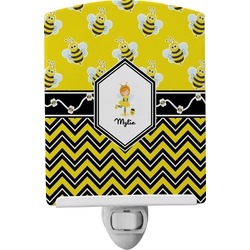 Buzzing Bee Ceramic Night Light (Personalized)