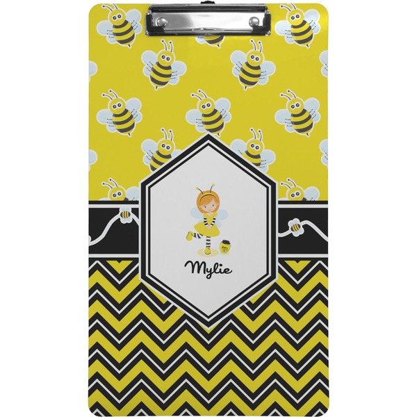 Custom Buzzing Bee Clipboard (Legal Size) (Personalized)