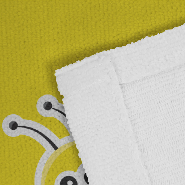 Buzzing Bee Close up of Fabric