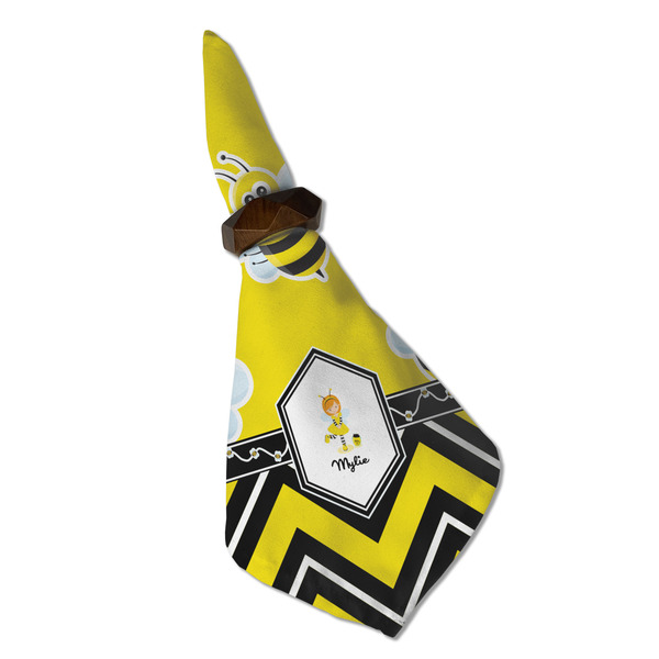 Buzzing Bee Cloth Napkins - Personalized Dinner (Folded in Ring) (MAIN)