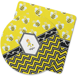 Buzzing Bee Rubber Backed Coaster (Personalized)