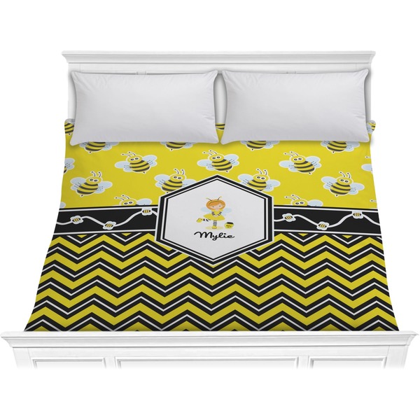 Custom Buzzing Bee Comforter - King (Personalized)