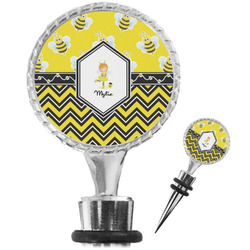 Buzzing Bee Wine Bottle Stopper (Personalized)