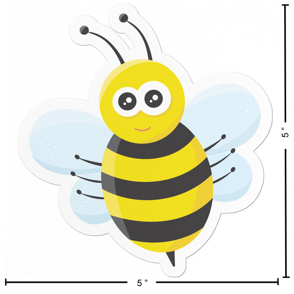 Buzzing Bee Custom Shape Iron On Patches - L - APPROVAL