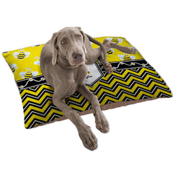 Buzzing Bee Dog Bed - Large w/ Name or Text