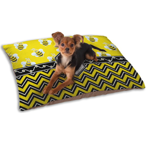Custom Buzzing Bee Dog Bed - Small w/ Name or Text