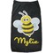 Buzzing Bee Black Pet Shirt (Personalized)