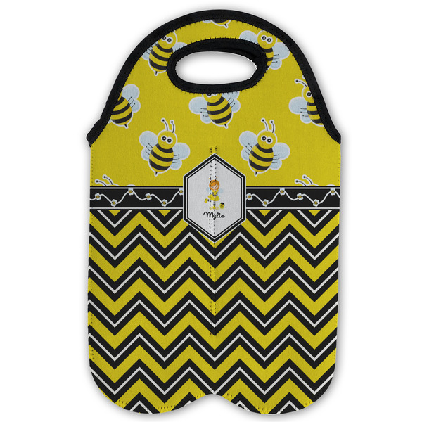 Buzzing Bee Double Wine Tote - Flat (new)