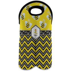 Buzzing Bee Wine Tote Bag (2 Bottles) (Personalized)