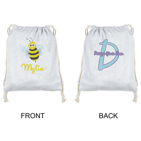 Buzzing Bee Drawstring Backpacks - Sweatshirt Fleece - Double Sided - APPROVAL