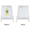 Buzzing Bee Drawstring Backpacks - Sweatshirt Fleece - Single Sided - APPROVAL