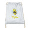 Buzzing Bee Drawstring Backpacks - Sweatshirt Fleece - Single Sided - FRONT