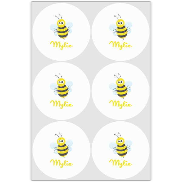 Buzzing Bee Drink Topper - Large - Set of 6