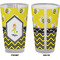 Buzzing Bee Pint Glass - Full Color - Front & Back Views