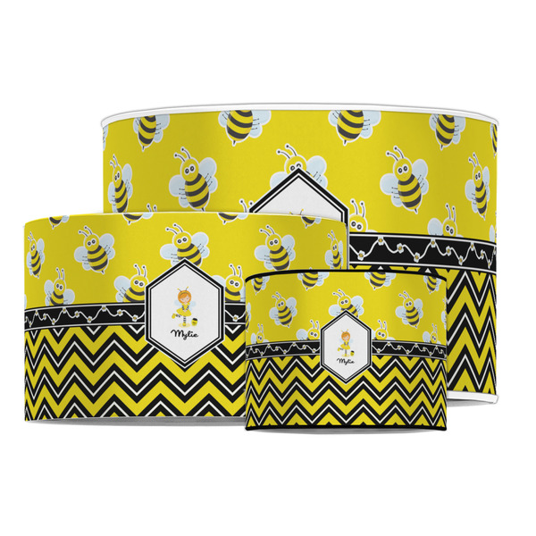 Buzzing Bee Drum Lampshades - MAIN