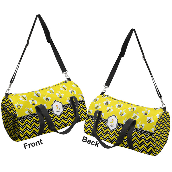 Buzzing Bee Duffle bag large front and back sides