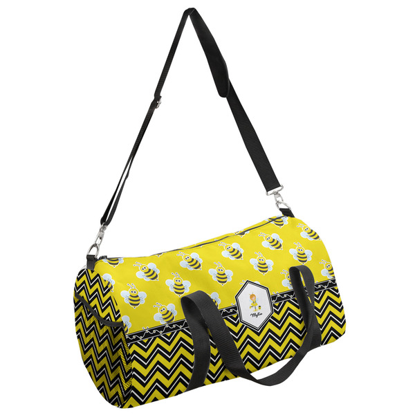 Custom Buzzing Bee Duffel Bag - Small (Personalized)