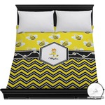 Buzzing Bee Duvet Cover - Full / Queen (Personalized)