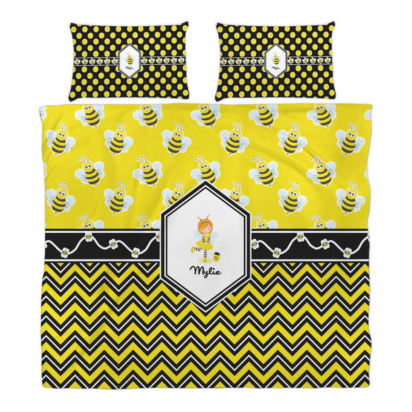 Buzzing Bee Duvet Cover Set - King - Alt Approval