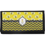 Buzzing Bee Canvas Checkbook Cover (Personalized)