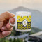 Buzzing Bee Espresso Cup - 3oz LIFESTYLE (new hand)