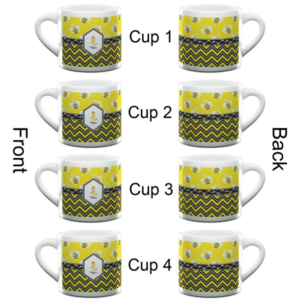 Buzzing Bee Espresso Cup - 6oz (Double Shot Set of 4) APPROVAL