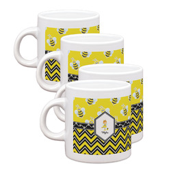 Buzzing Bee Single Shot Espresso Cups - Set of 4 (Personalized)
