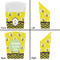 Buzzing Bee French Fry Favor Box - Front & Back View