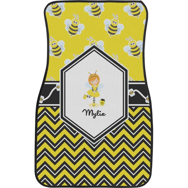 Buzzing Bee Custom Car Floor Mats (Front Seat)