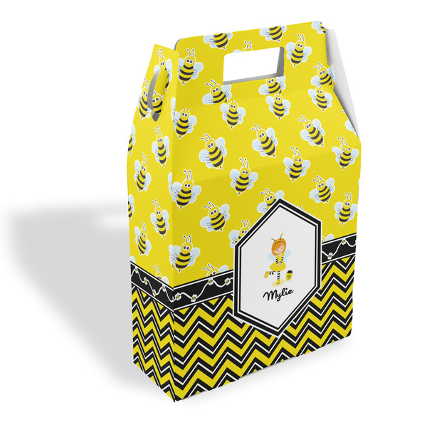 Custom Buzzing Bee Gable Favor Box (Personalized)