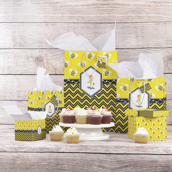 Buzzing Bee Gift Bags - In Context