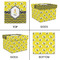 Buzzing Bee Gift Boxes with Lid - Canvas Wrapped - Small - Approval