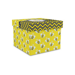 Buzzing Bee Gift Box with Lid - Canvas Wrapped - Small (Personalized)