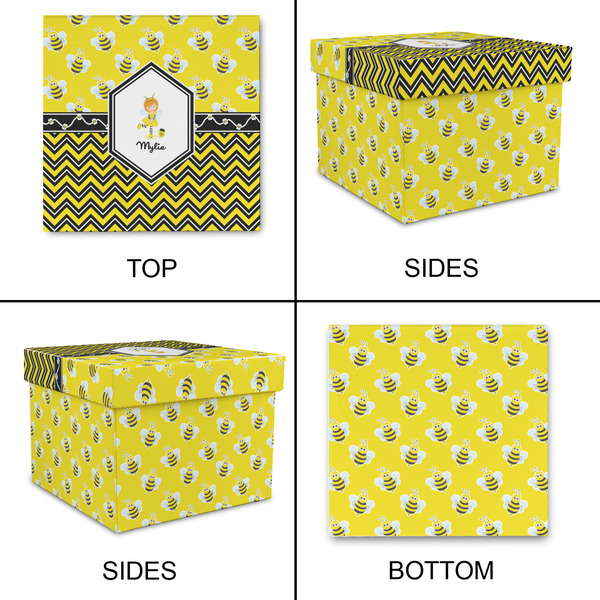 Buzzing Bee Gift Boxes with Lid - Canvas Wrapped - X-Large - Approval