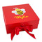 Buzzing Bee Gift Box with Magnetic Lid - Red (Personalized)