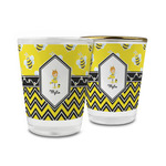 Buzzing Bee Glass Shot Glass - 1.5 oz (Personalized)