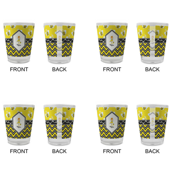 Buzzing Bee Glass Shot Glass - Standard - Set of 4 - APPROVAL