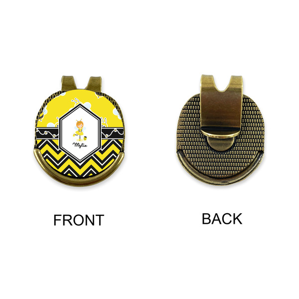 Buzzing Bee Golf Ball Hat Clip Marker - Apvl - GOLD