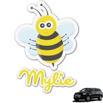 Buzzing Bee Graphic Car Decal (Personalized)