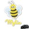 Buzzing Bee Graphic Car Decal