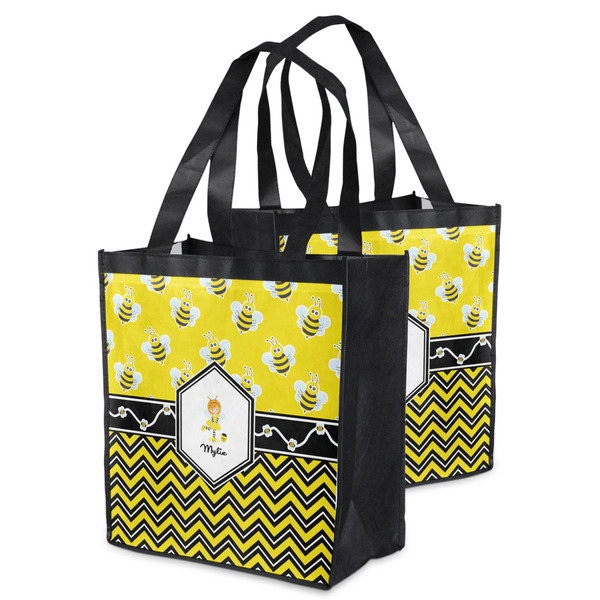 Buzzing Bee Grocery Bag - MAIN