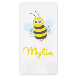 Buzzing Bee Guest Napkins - Full Color - Embossed Edge (Personalized)