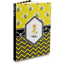 Buzzing Bee Hardbound Journal (Personalized)
