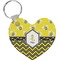 Buzzing Bee Heart Keychain (Personalized)