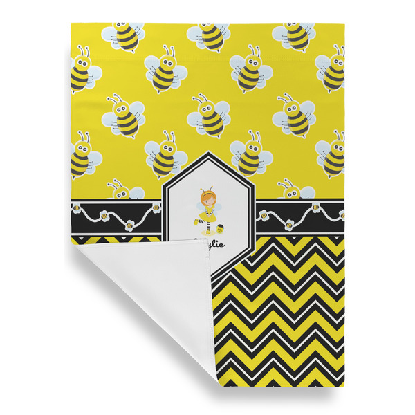 Buzzing Bee House Flags - Single Sided - FRONT FOLDED