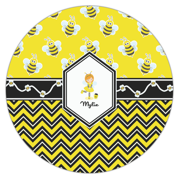 Buzzing Bee Icing Circle - Medium - Single