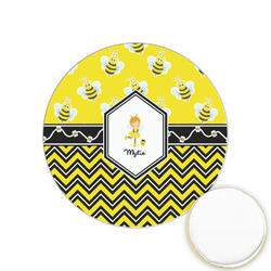 Buzzing Bee Printed Cookie Topper - 1.25" (Personalized)